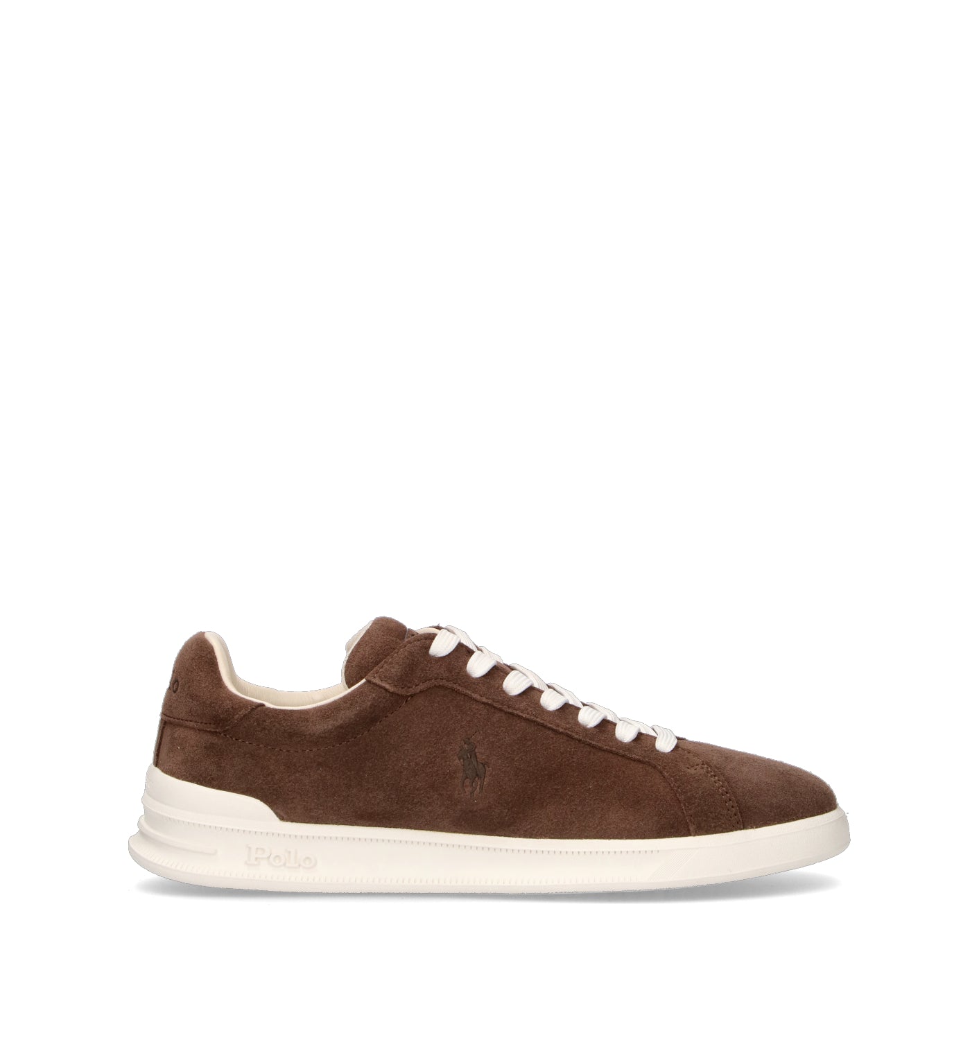 POLO SPORT Sneaker uomo marrone in suede