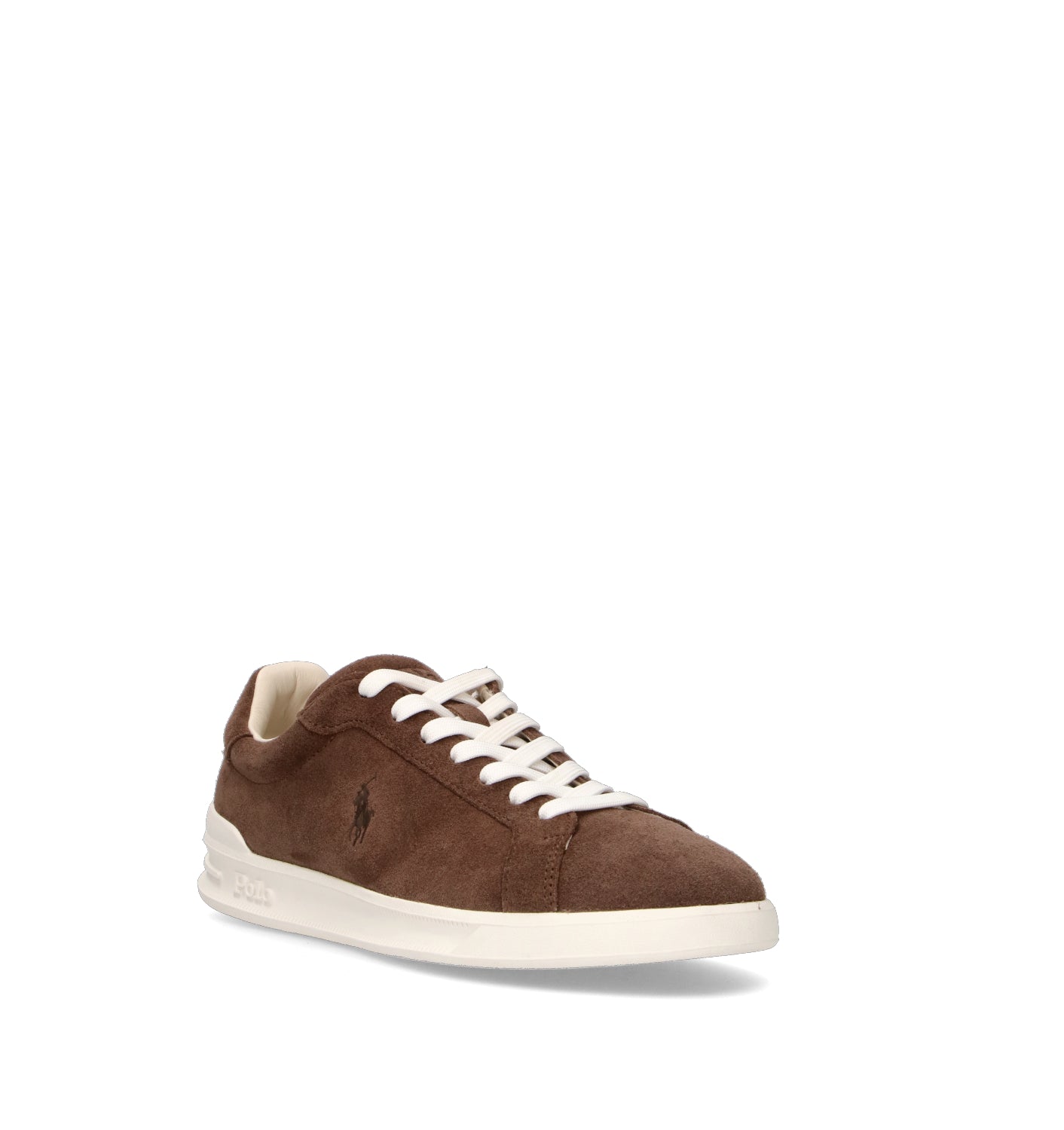 POLO SPORT Sneaker uomo marrone in suede