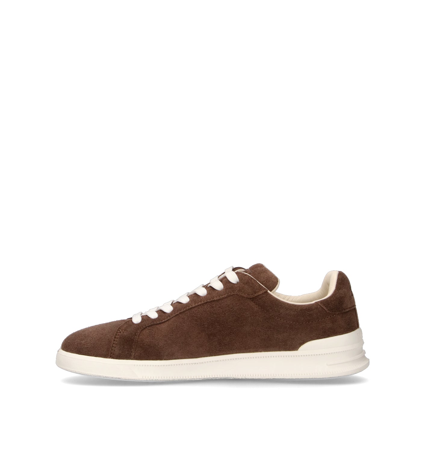 POLO SPORT Sneaker uomo marrone in suede