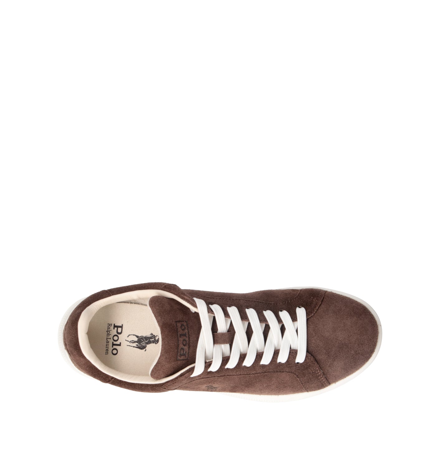 POLO SPORT Sneaker uomo marrone in suede