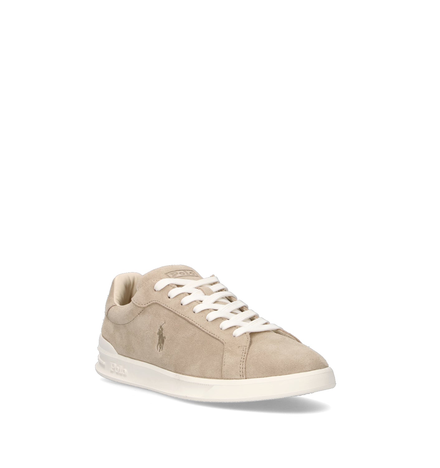 POLO SPORT Sneaker uomo beige in suede