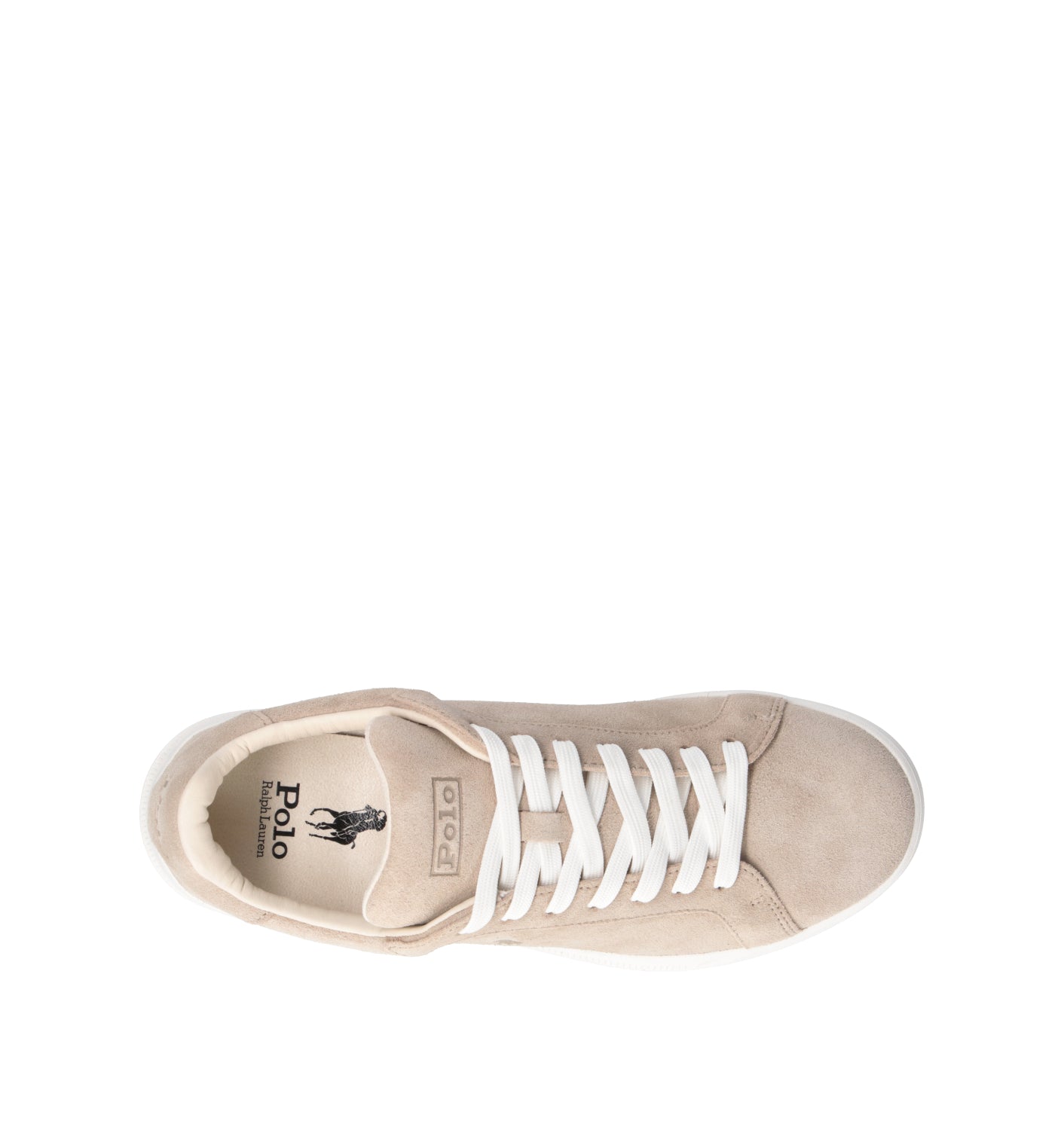 POLO SPORT Sneaker uomo beige in suede