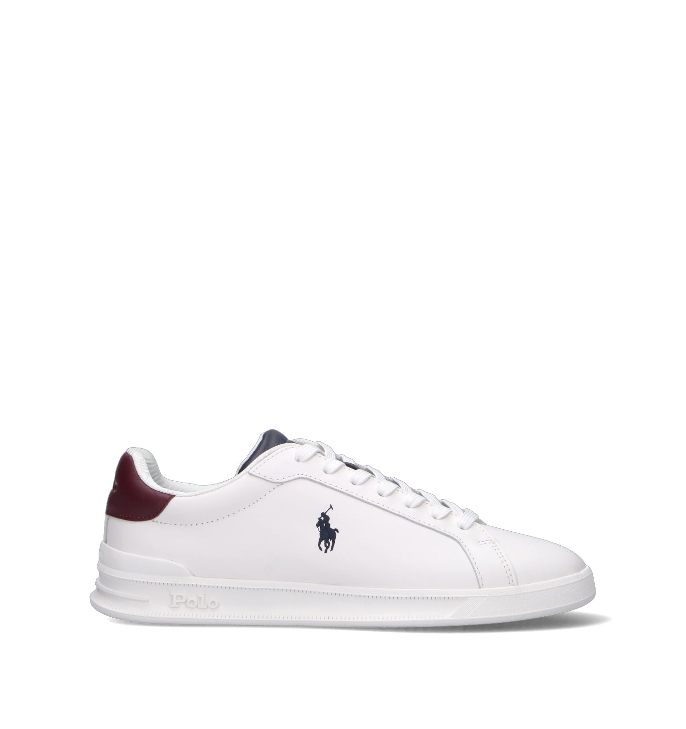 POLO SPORT Sneaker uomo bianca in pelle