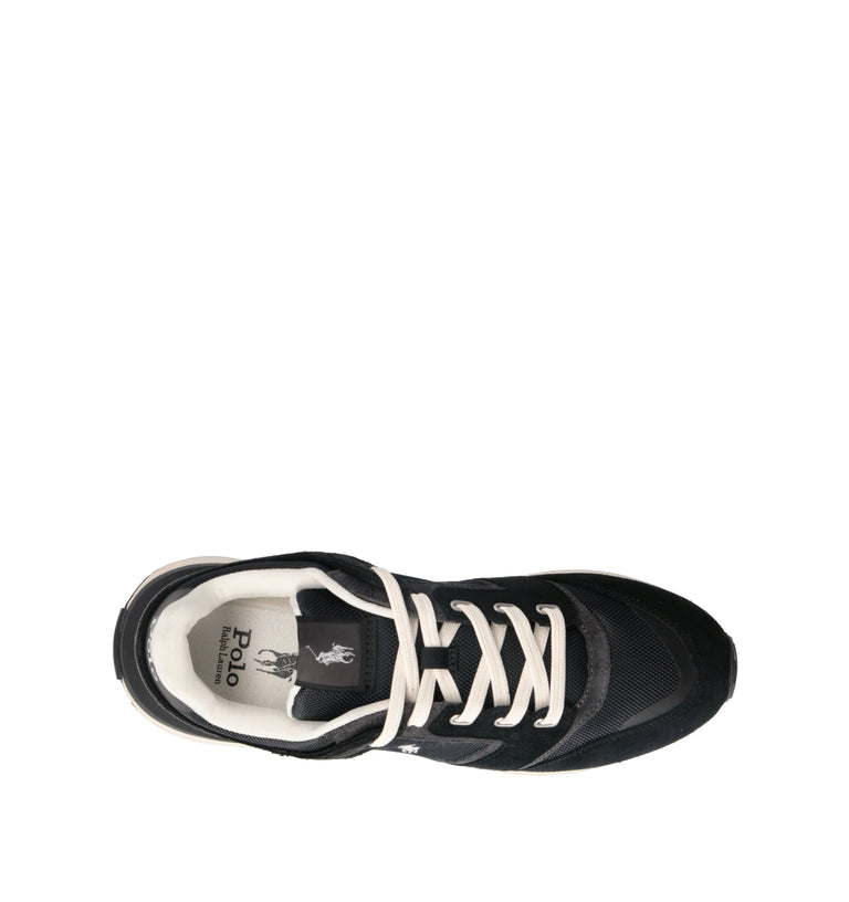 POLO SPORT Sneaker uomo nera in suede