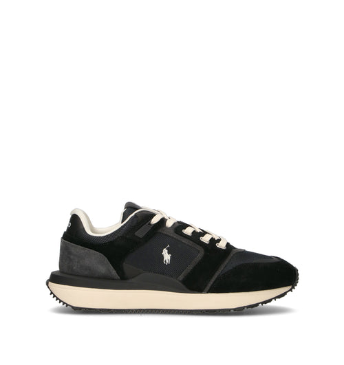 POLO SPORT Sneaker uomo nera in suede