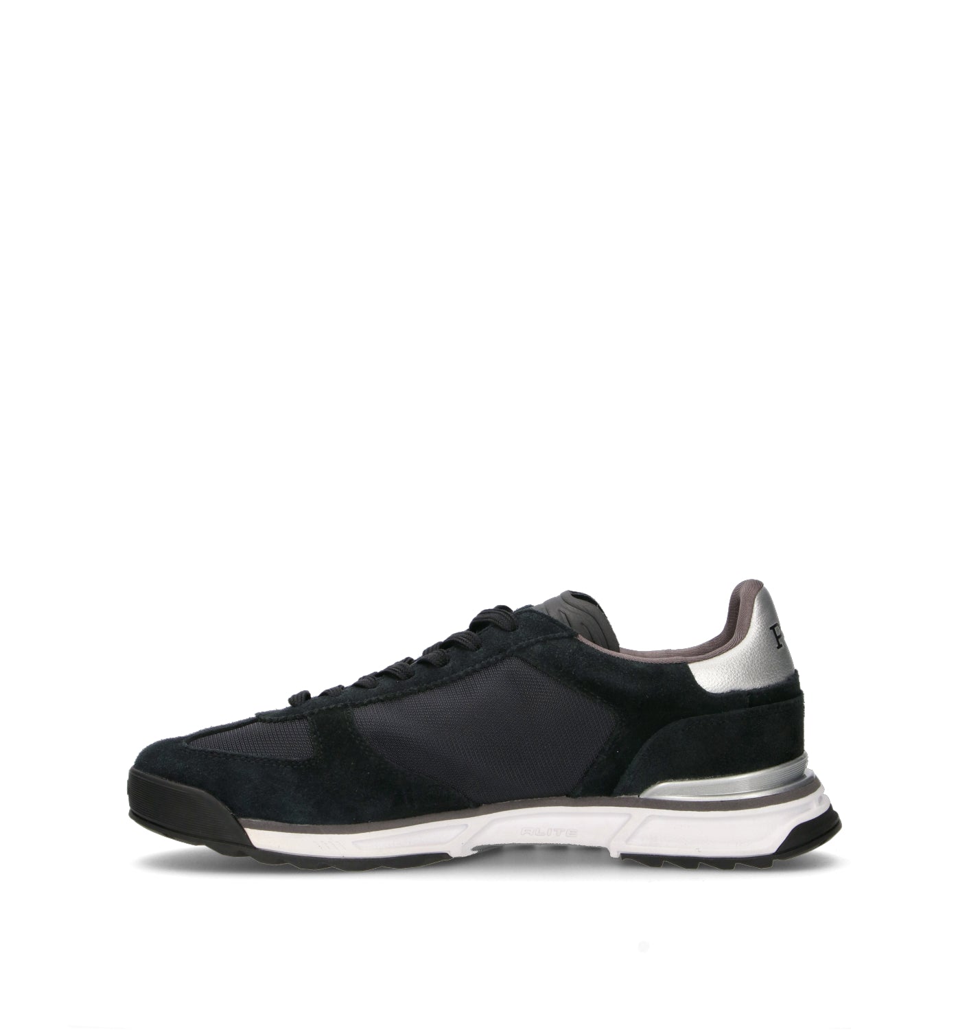 POLO SPORT Sneaker uomo nera in suede