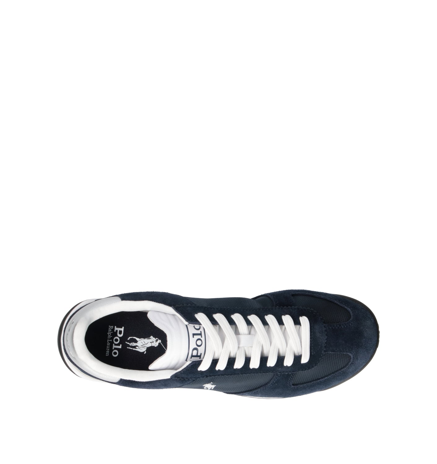 POLO SPORT Sneaker uomo blu in suede