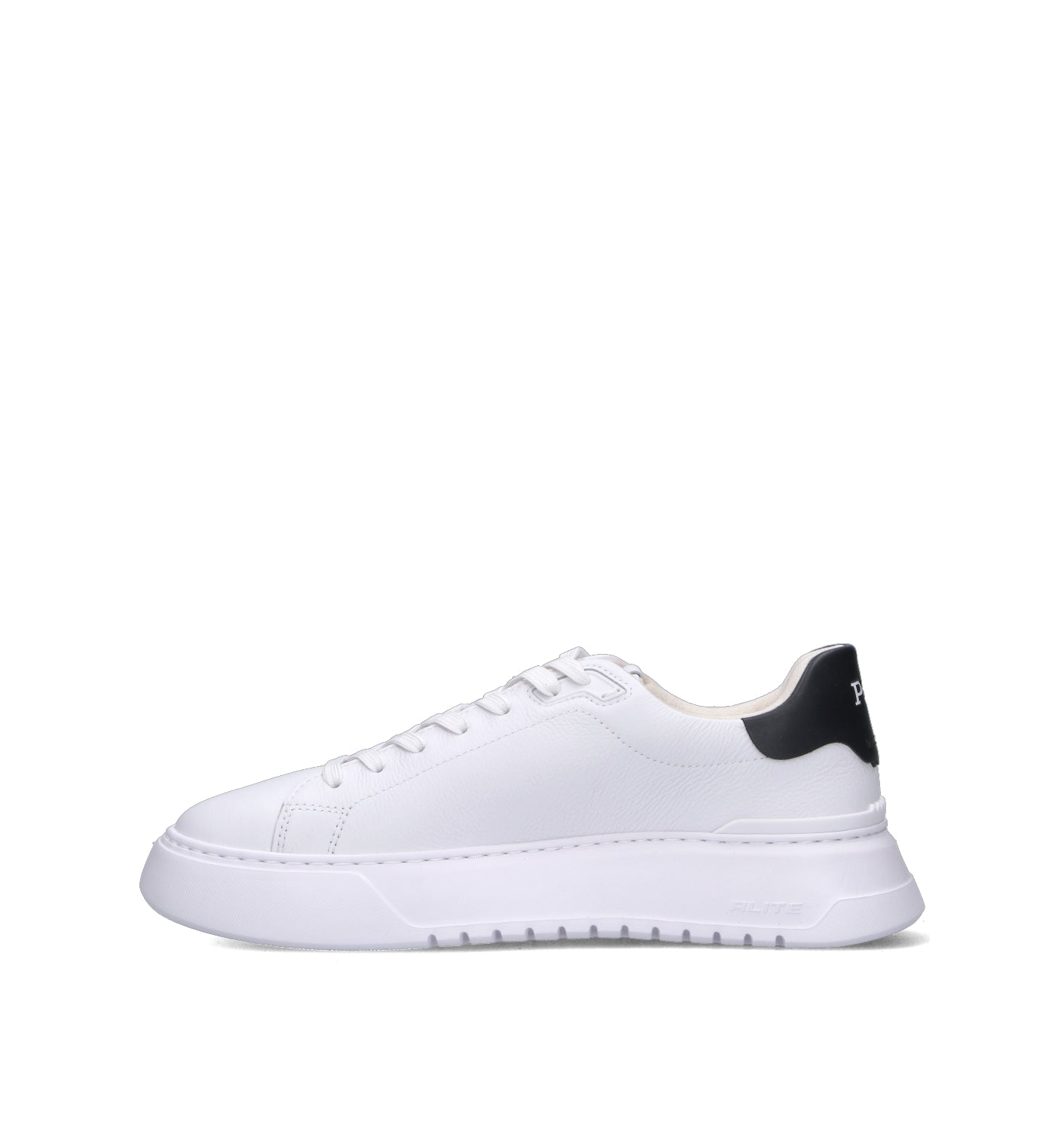 POLO SPORT Sneaker uomo bianca/nera in pelle
