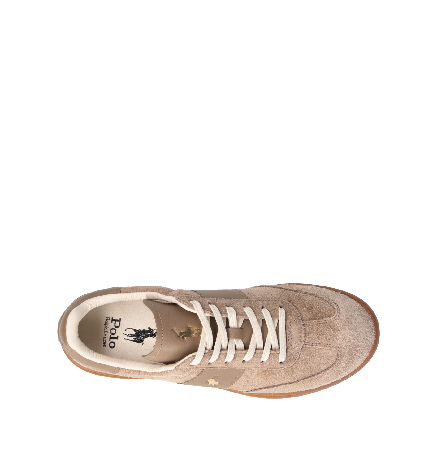 POLO SPORT Sneaker uomo marrone in suede