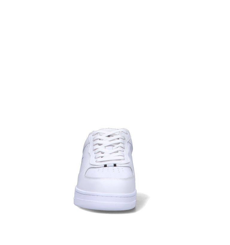 RALPH LAUREN Sneaker uomo bianca/nera in pelle