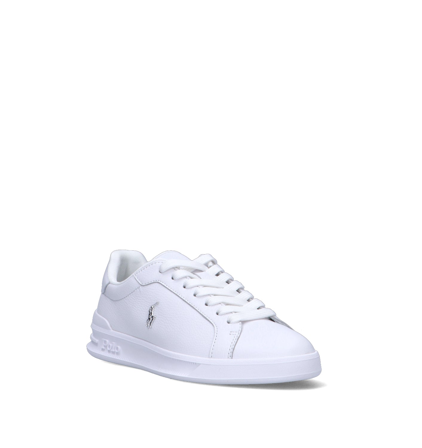 RALPH LAUREN Sneaker donna bianca in pelle