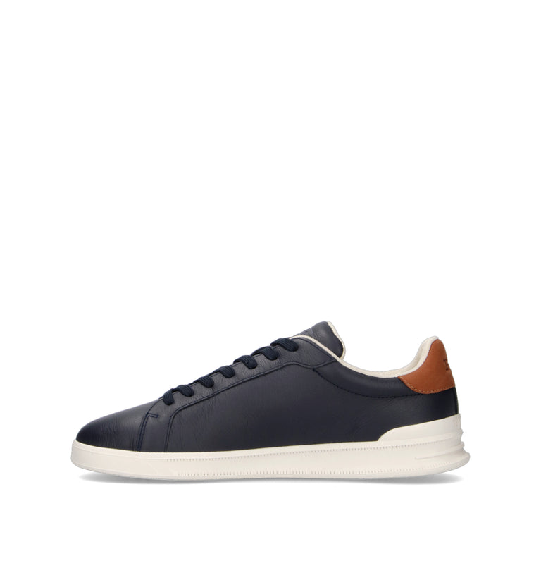 RALPH LAUREN Sneaker uomo blu in pelle