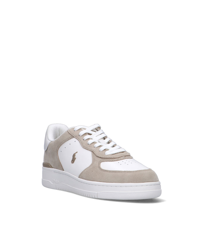 RALPH LAUREN Sneaker uomo bianca in pelle