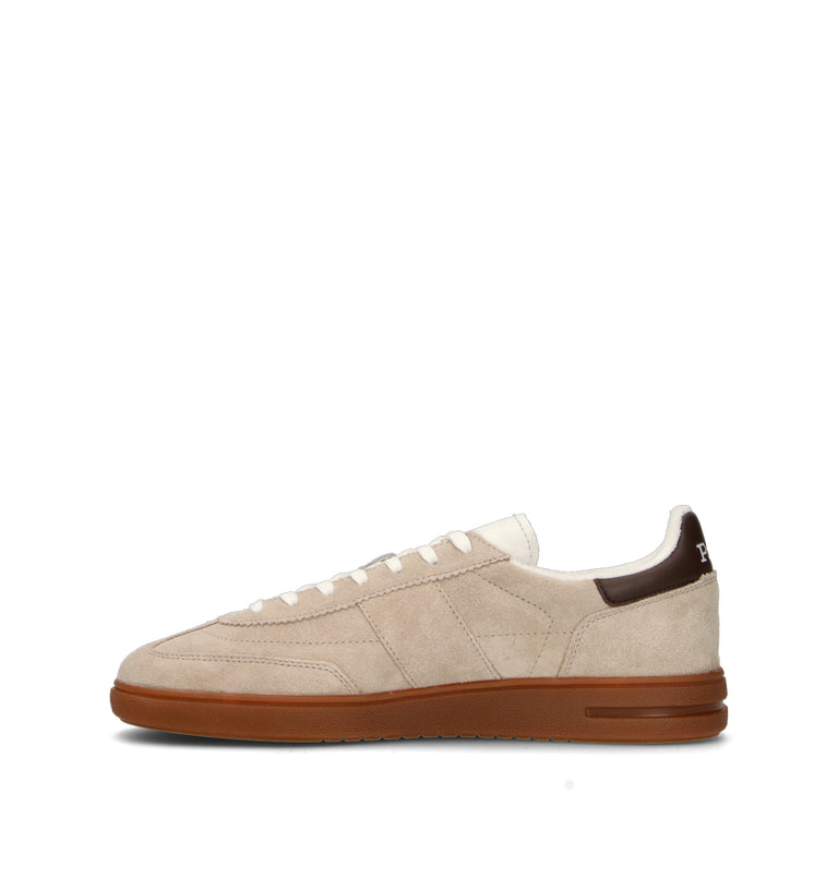 RALPH LAUREN Sneaker uomo beige in suede