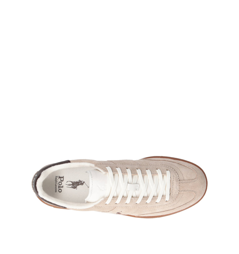 RALPH LAUREN Sneaker uomo beige in suede