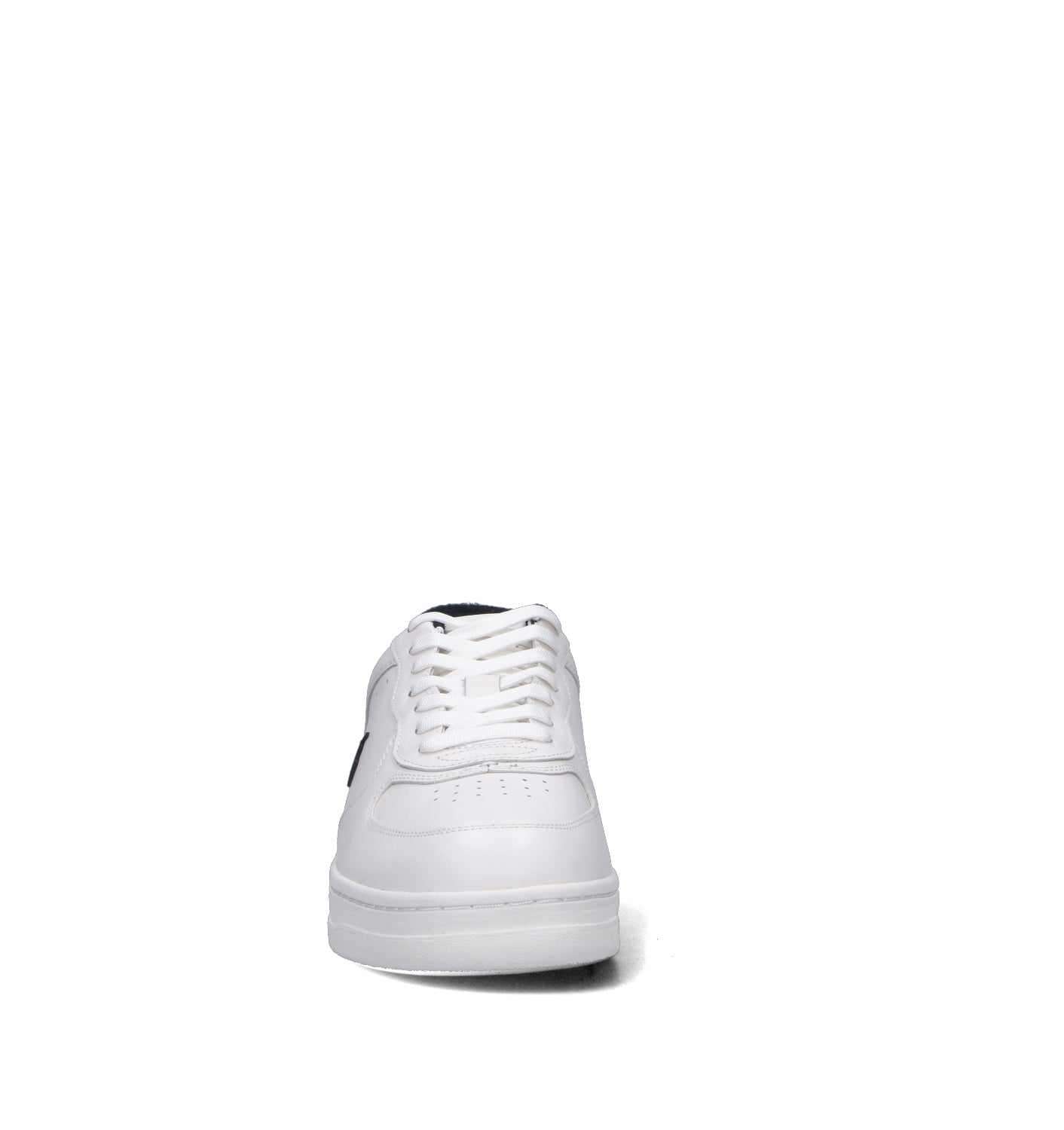 RALPH LAUREN Sneaker uomo bianca/nera in pelle
