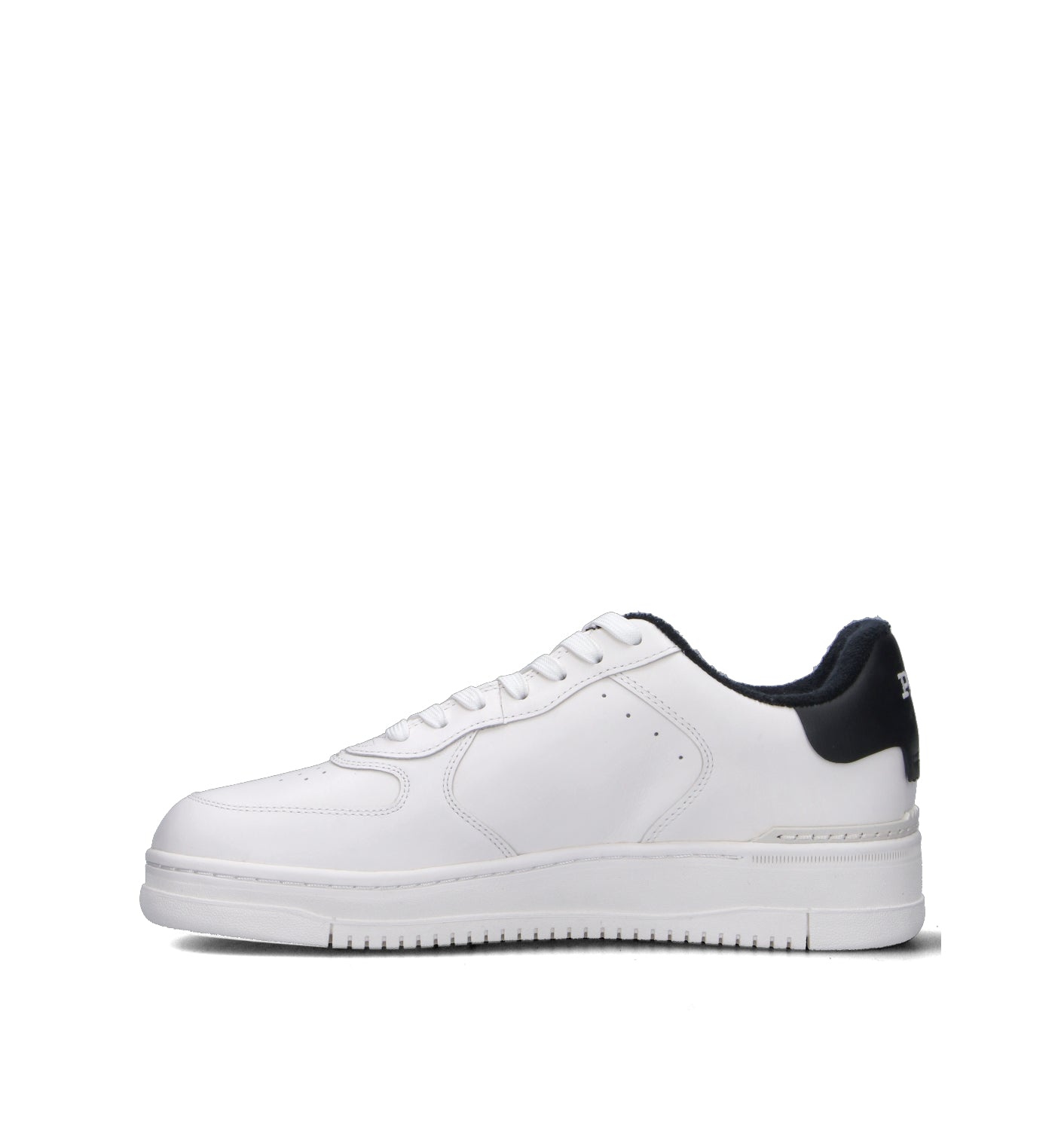 RALPH LAUREN Sneaker uomo bianca/nera in pelle