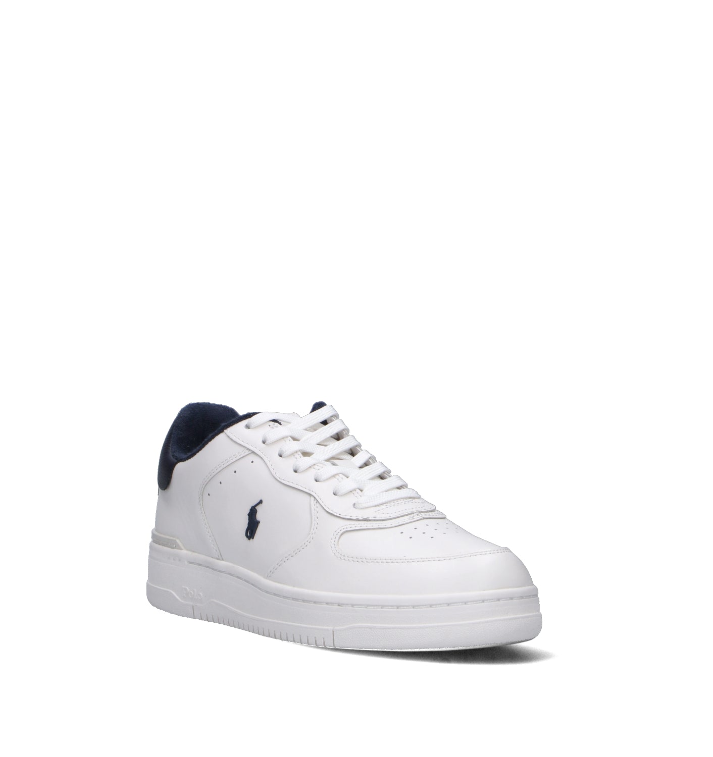 RALPH LAUREN Sneaker uomo bianca in pelle