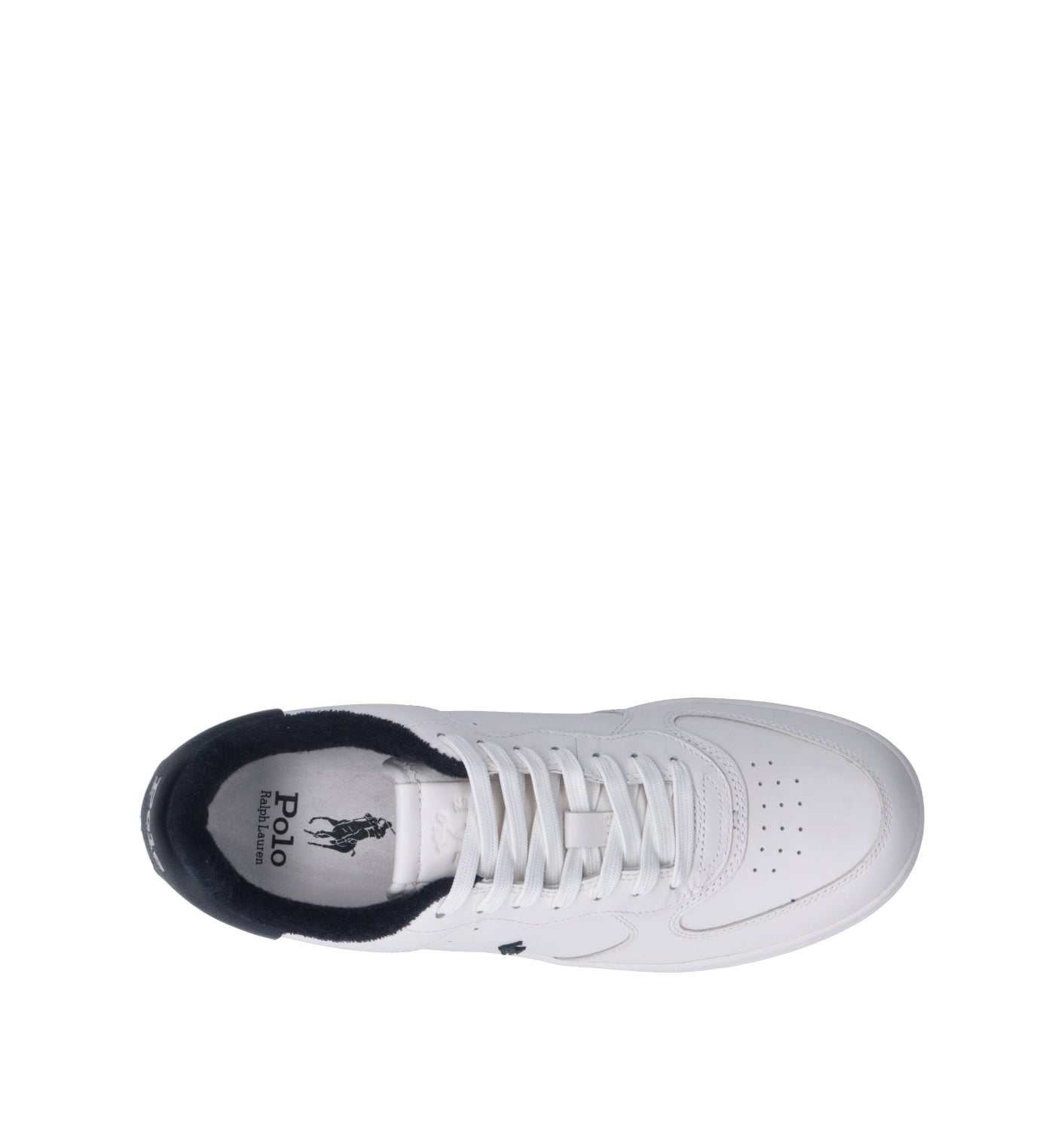 RALPH LAUREN Sneaker uomo bianca in pelle