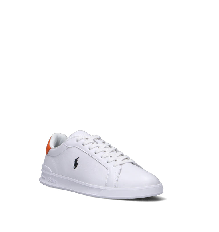 RALPH LAUREN Sneaker uomo bianca in pelle