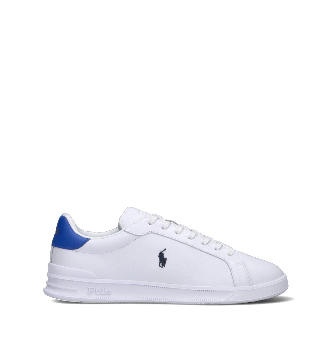 RALPH LAUREN Sneaker uomo bianca in pelle
