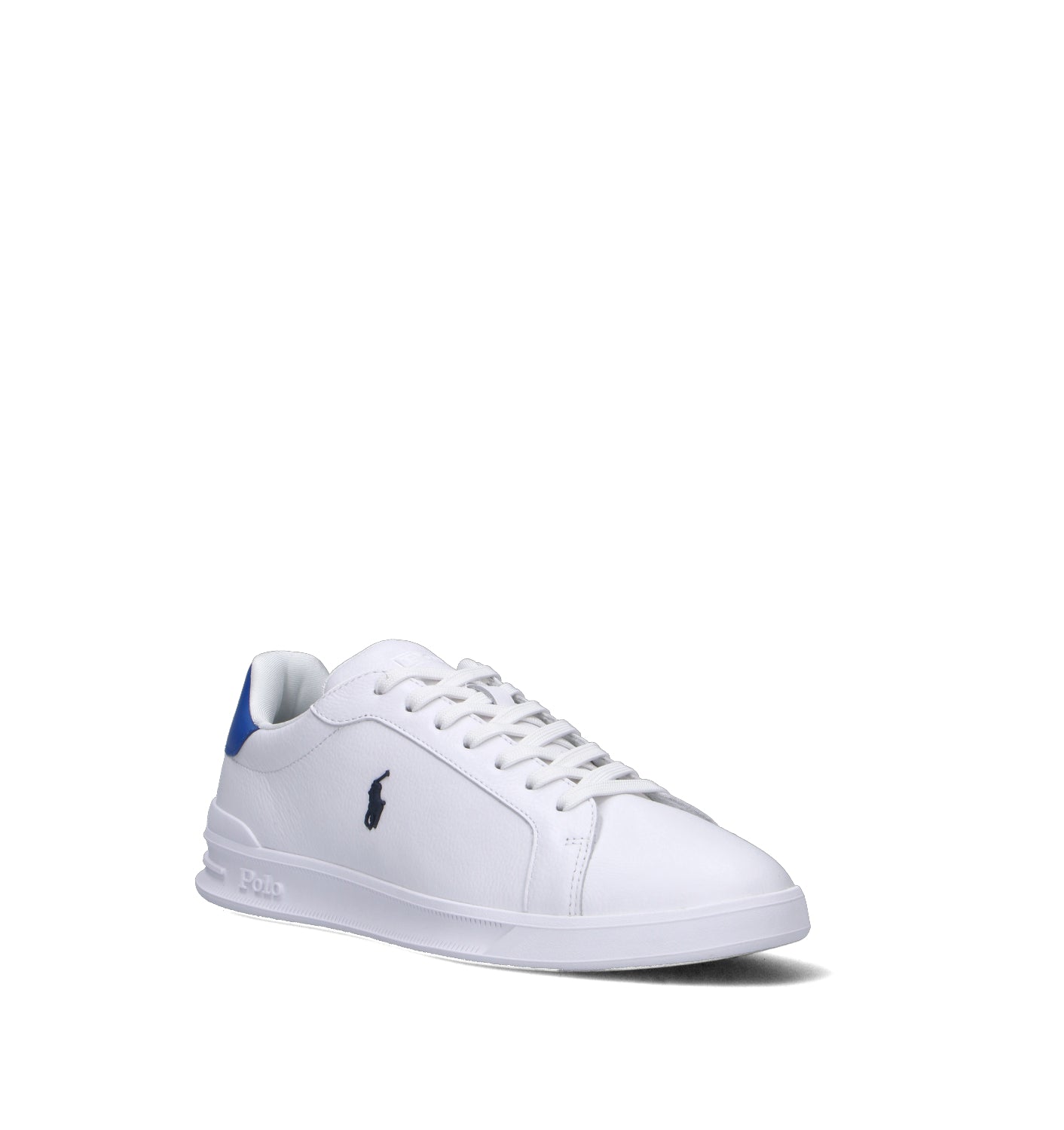 RALPH LAUREN Sneaker uomo bianca in pelle