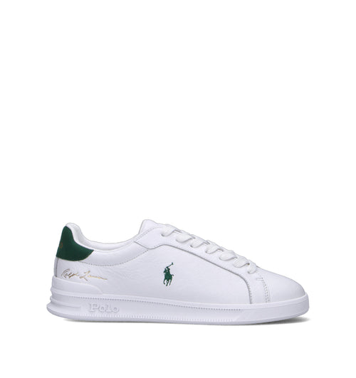 RALPH LAUREN Sneaker donna bianca/verde in pelle
