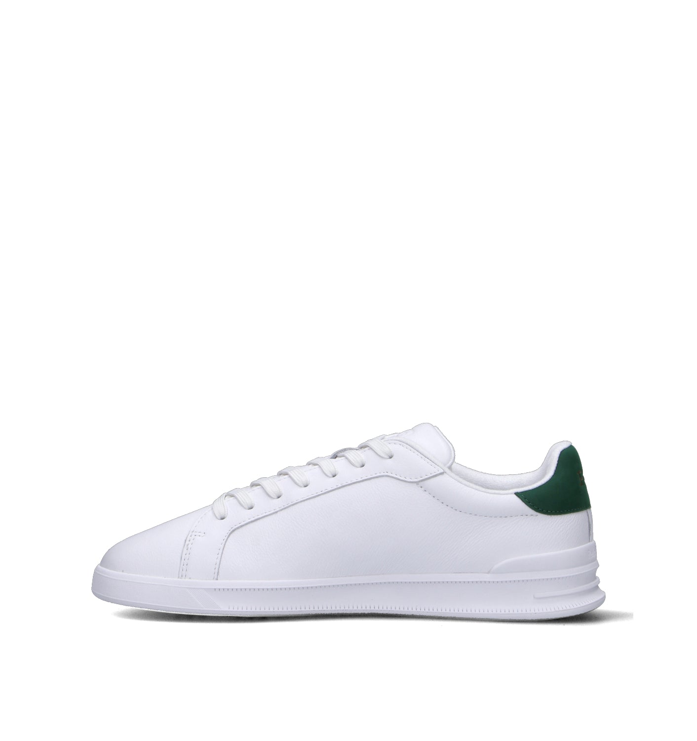 RALPH LAUREN Sneaker uomo bianca/verde in pelle