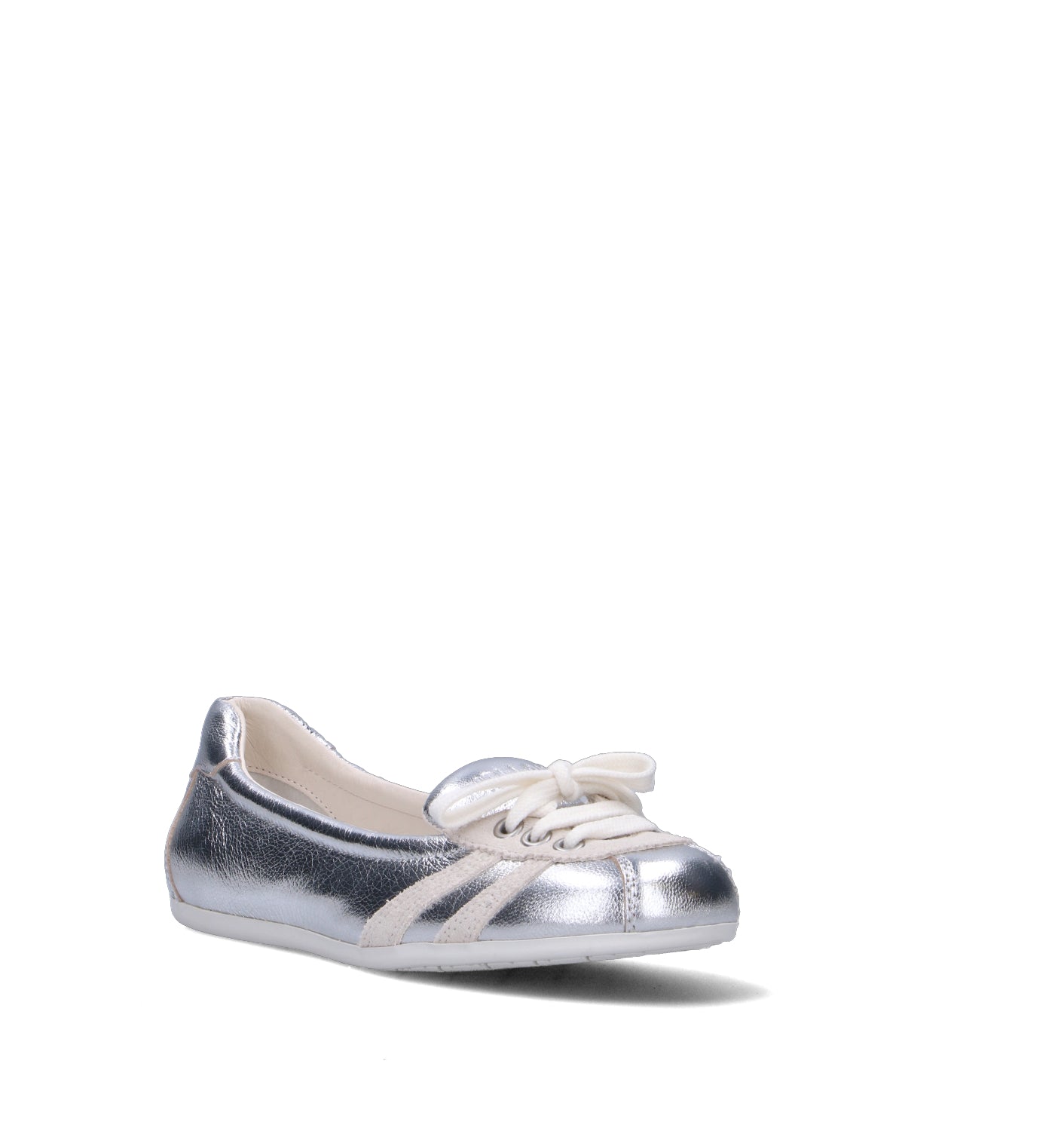 BIBI LOU Ballerina donna argento in pelle