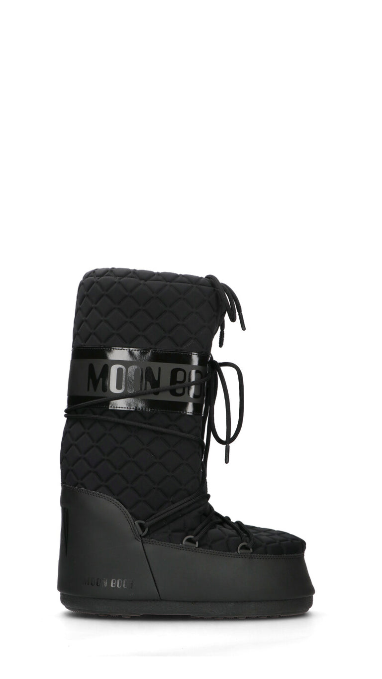 MOON BOOT - MB ICON QUILT Doposci uomo nero