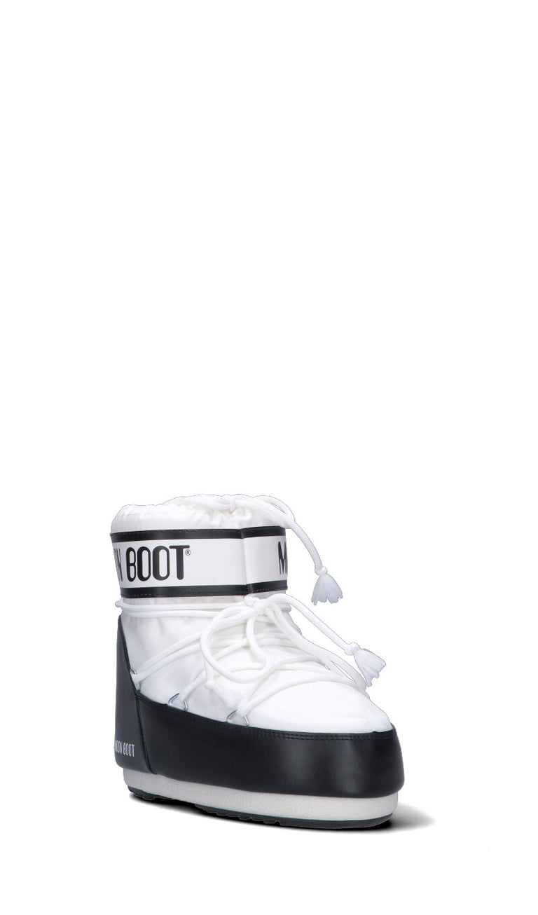 MOON BOOT - MB ICON LOW NYLON Doposci uomo bianco/nero