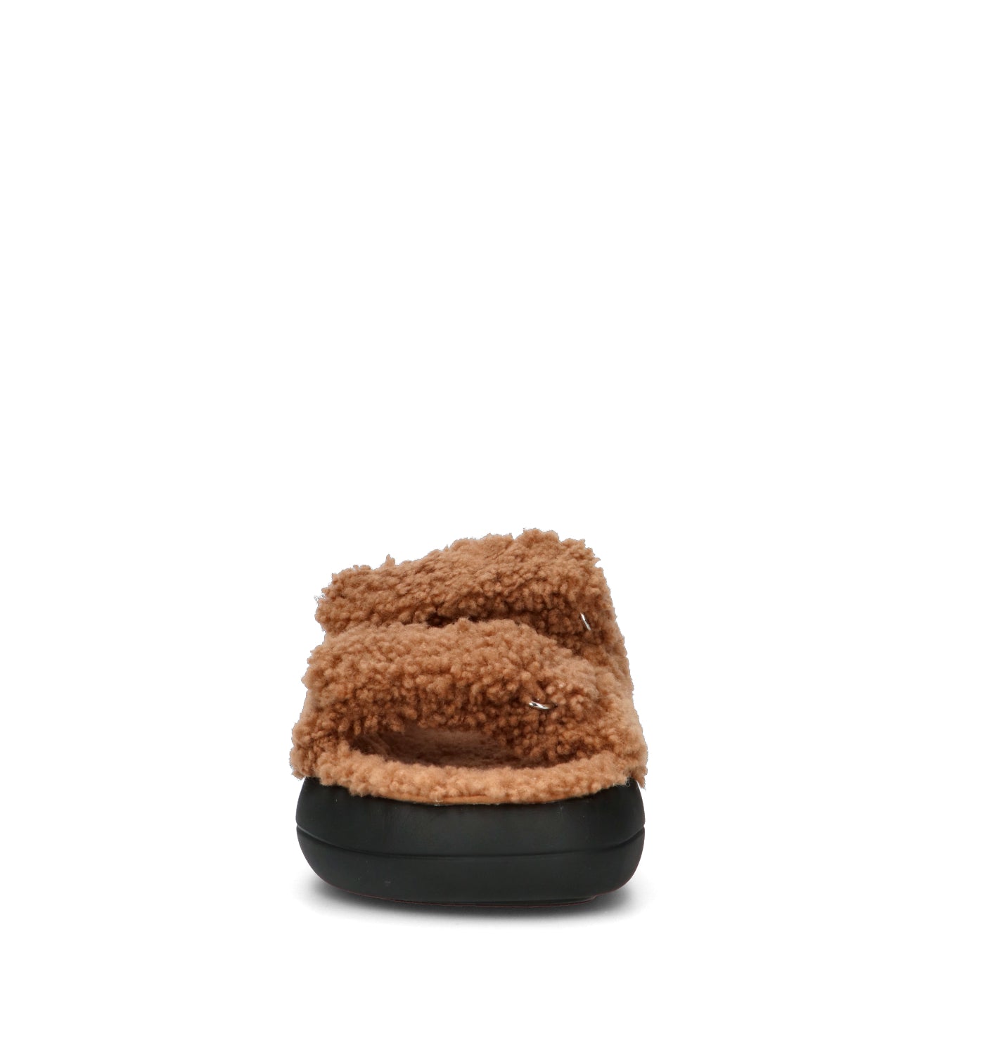 MOON BOOT SHEARLING SANDAL Sandalo donna marrone in pelliccia