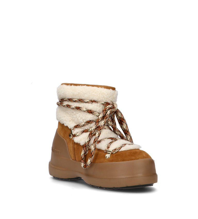 MOON BOOT LUNA BOOT SHEARLING Doposci donna marrone in suede