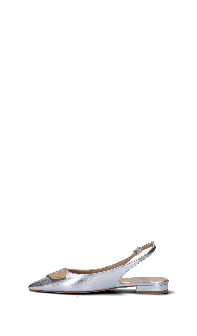 FRAU Slingback donna argento