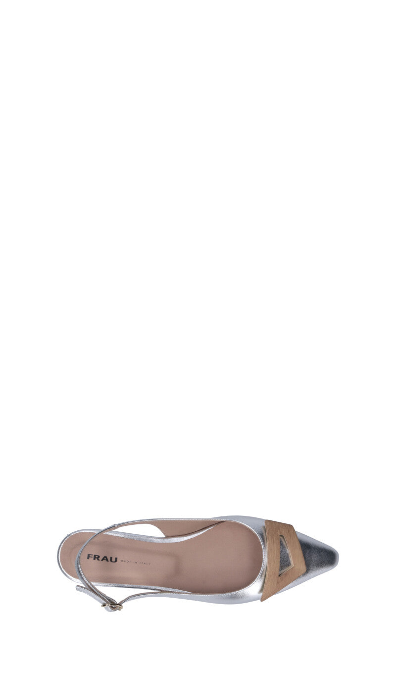 FRAU Slingback donna argento