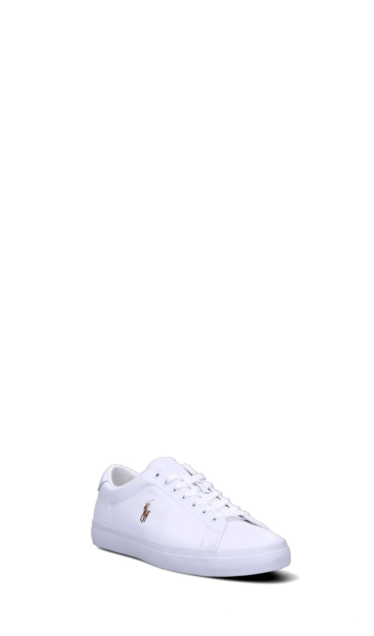RALPH LAUREN Sneaker uomo bianca in pelle