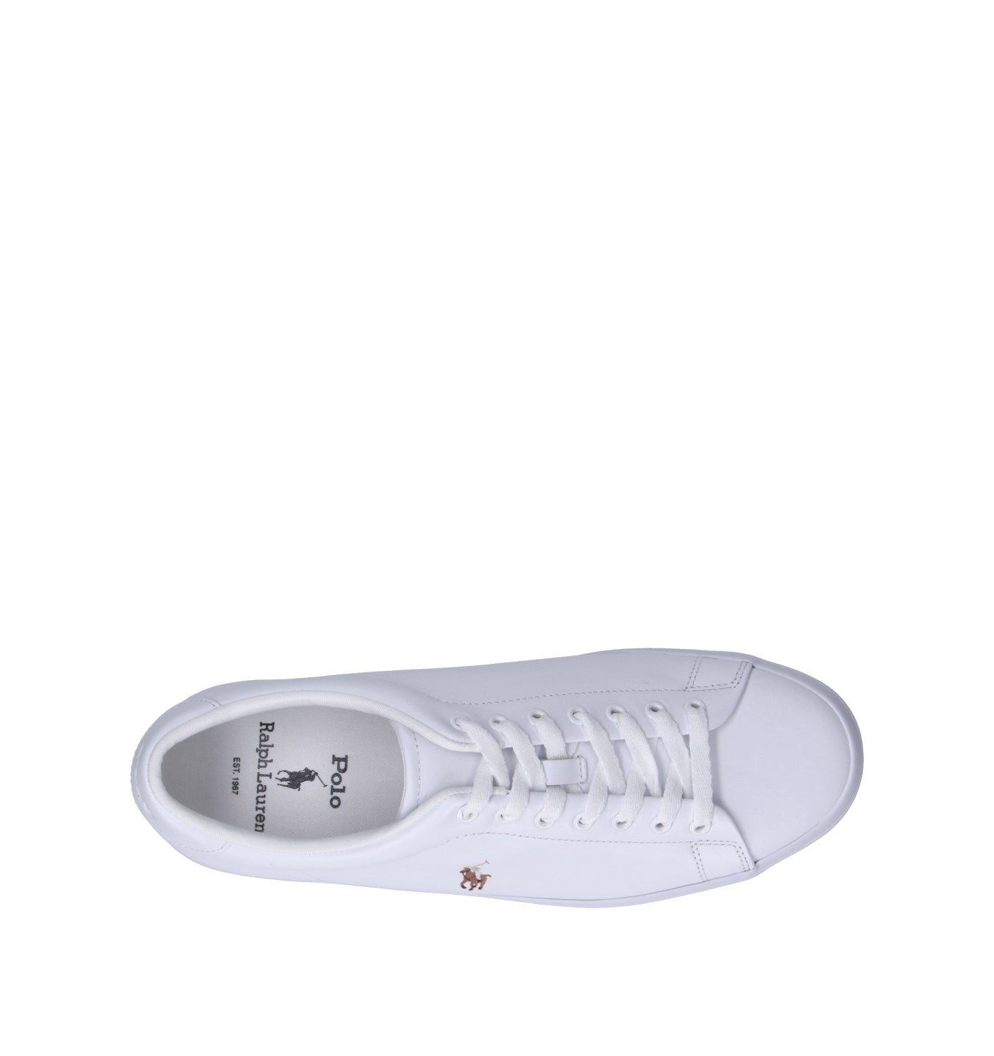 POLO RALPH LAUREN Sneaker uomo bianca in pelle