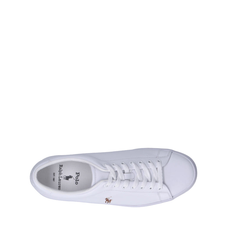 POLO RALPH LAUREN Sneaker uomo bianca in pelle