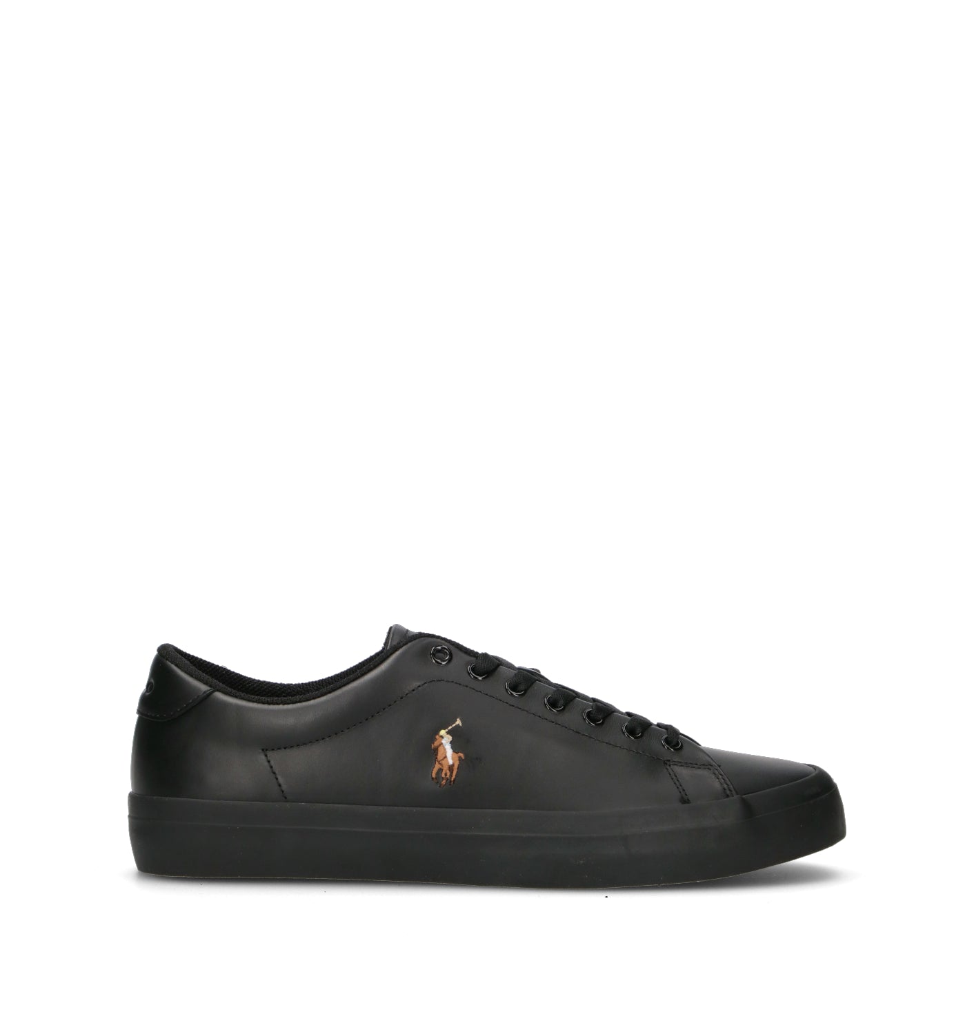 POLO RALPH LAUREN Sneaker uomo nera in pelle