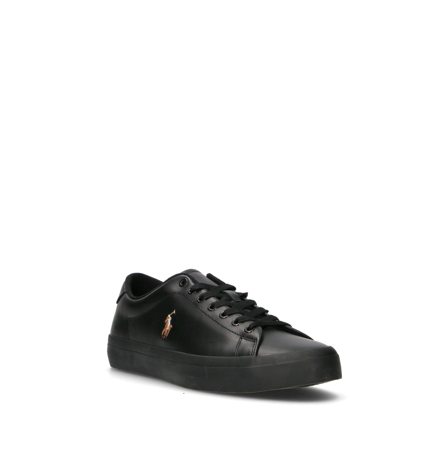 POLO RALPH LAUREN Sneaker uomo nera in pelle