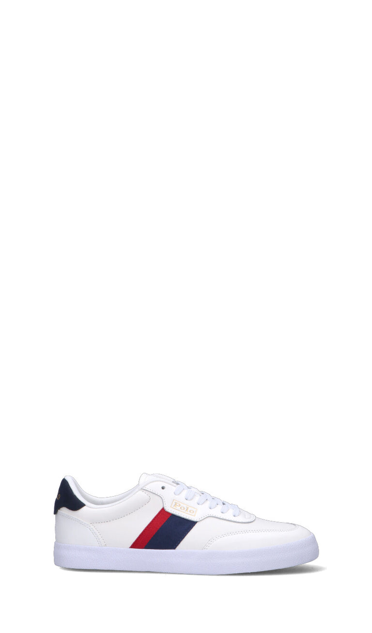 RALPH LAUREN Sneaker uomo bianca in pelle