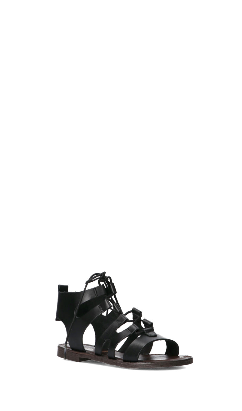 MEZZETINTE Sandalo donna alla schiava nero