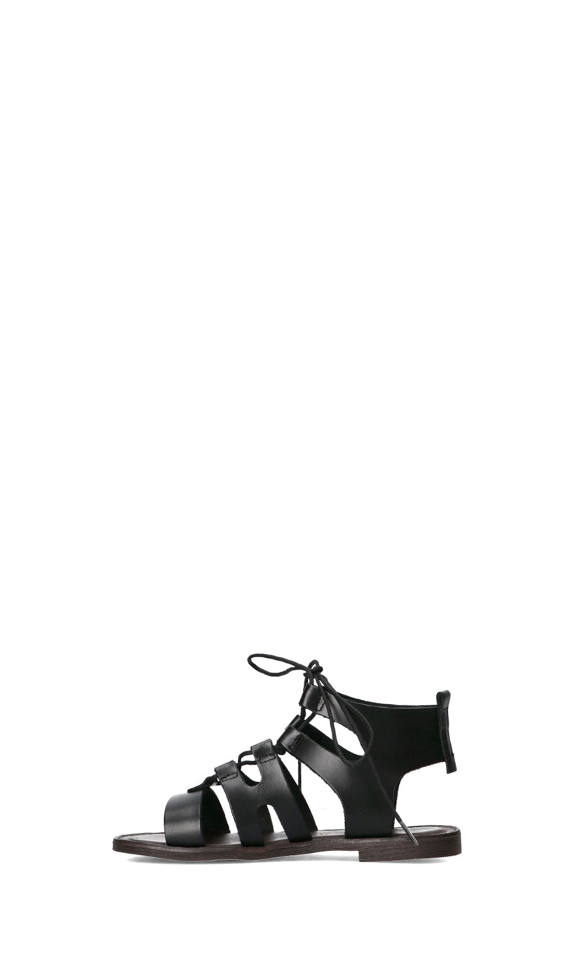 MEZZETINTE Sandalo donna alla schiava nero