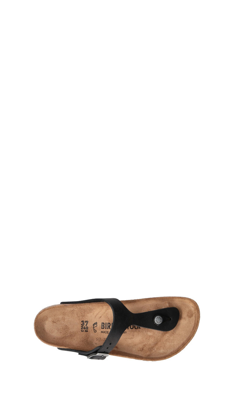 BIRKENSTOCK GIZEH BS Ciabatta donna nera in pelle