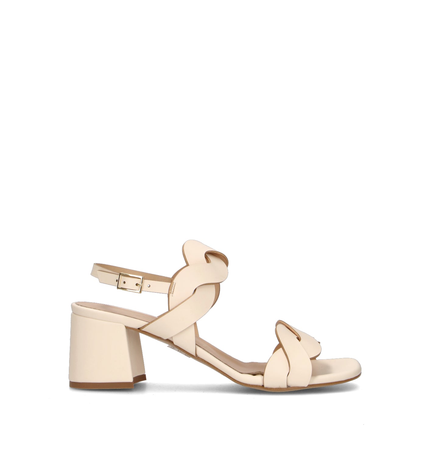 ALLESSENZA Sandalo donna burro in pelle