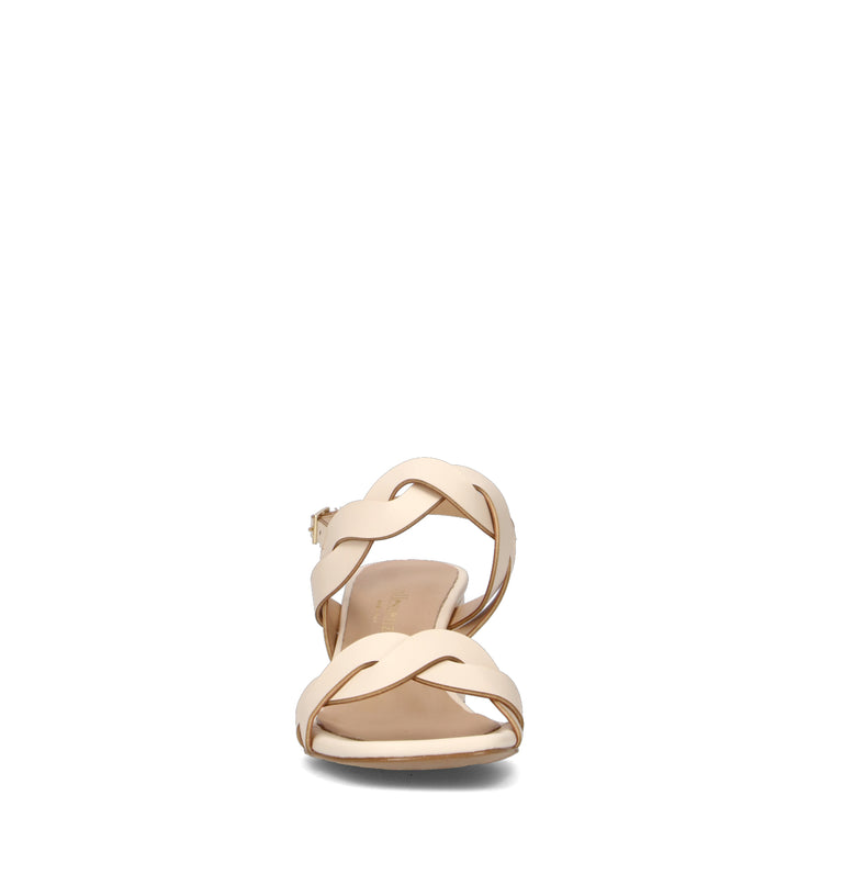 ALLESSENZA Sandalo donna burro in pelle
