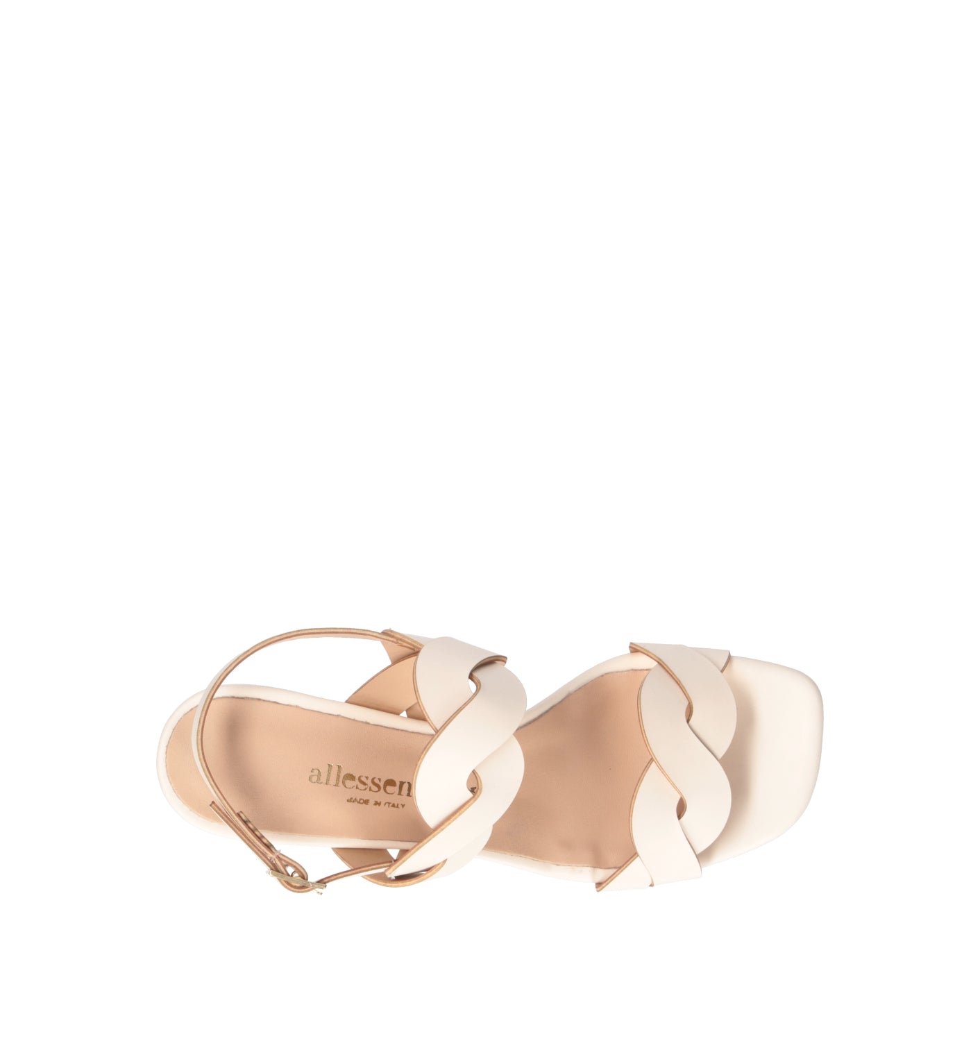 ALLESSENZA Sandalo donna burro in pelle