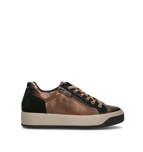 IGI&CO Sneaker donna nera/bronzo in pelle