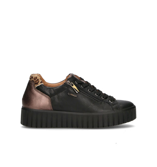 IGI&CO Sneaker donna nera/bronzo in pelle