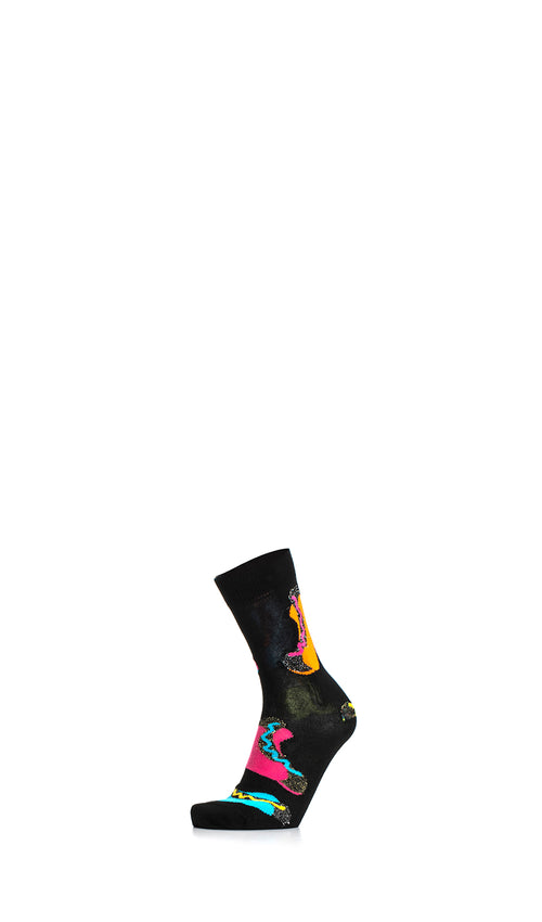 HAPPYSOCKS Calzino unisex nero fantasia